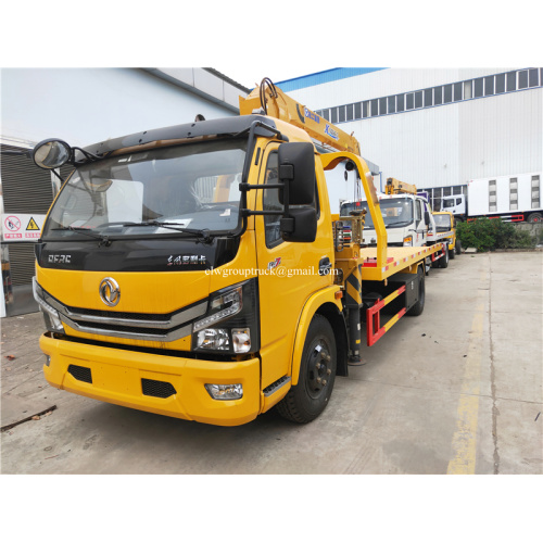 Dongfeng 4ton Seção 3 braço reto Caminhão guindaste