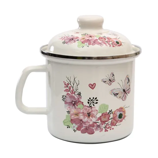 Personalized Enamelware Cup Making Full Printed Enamel Mug for Promotion