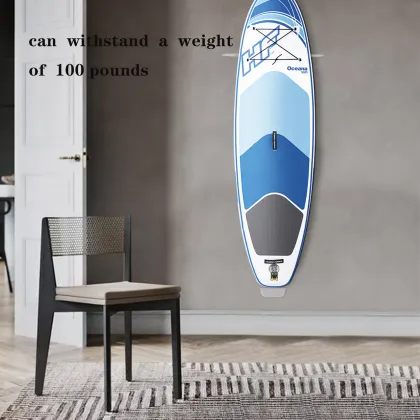 Clear Acrylic Surfboard Rack: Wall Mount Display Stand for Surfboards