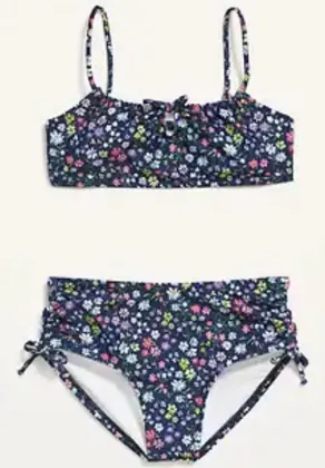 Girl's fashion print swimwear bikini
