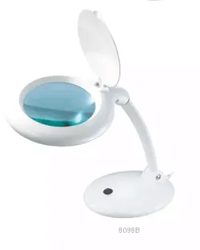 LED Table Magnifying Glass Desk Lamp: Bright LED Light for Reading and Crafts