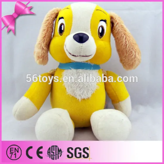 2014 Top Quality lifelike Stuffed plush smile dog toys Supplier