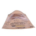 Matte brown stand up durable barrier pouches