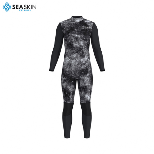 Seaskin Mens Neoprene Front zip Full Wetsuit