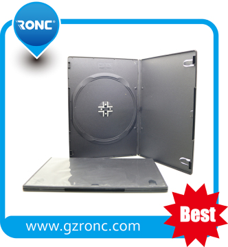 Single/Double 7mm Black Rectangle DVD Case