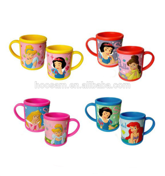 3d design beautiful cartoon soft pvc coffee mugs