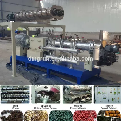 feed extruder machine equipment for the production of dog food