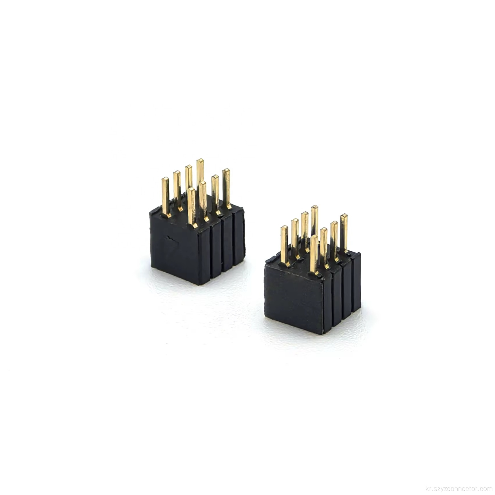 1.27mm 피치 여성 헤더 커넥터 듀얼 로우 스트레이트 h4.6mm 2*4p