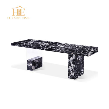 Luxury Modern Carrara White Marble Round Dining Table