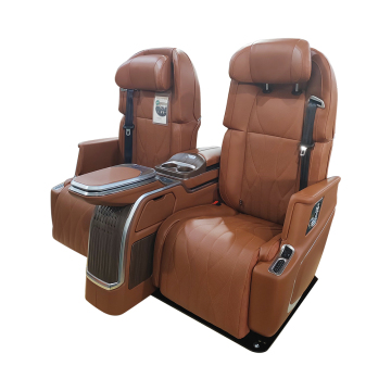 Luxury Adjustable VIP Leather SUV Van Seat with Console Armrest