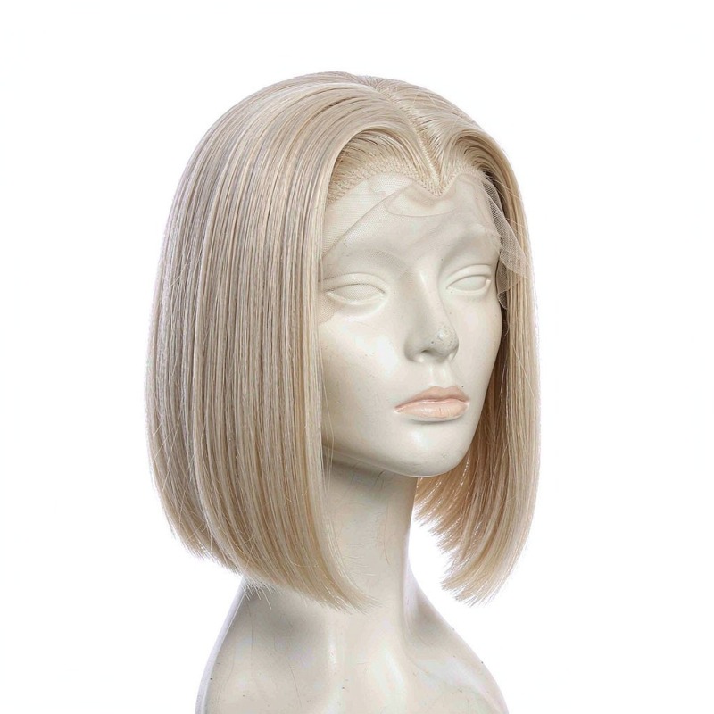 613 Blonde Bob 4x4 Lace Closure Wig 100% Human Hair