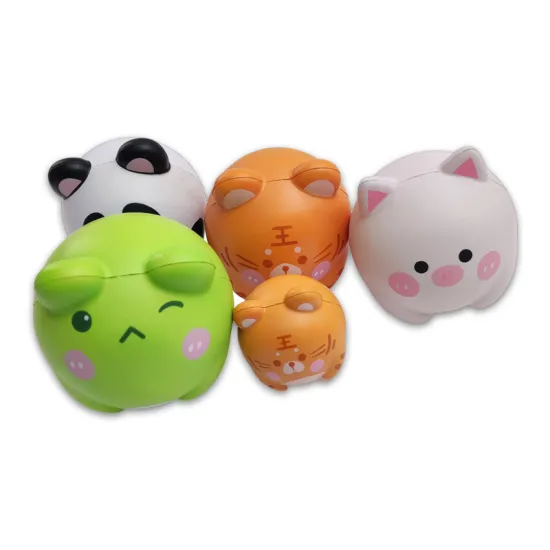 Customized Logo Stress Balls: Cute Animal Squeeze Toys for Kids and Adults