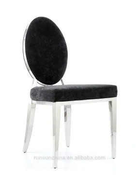 SY-069 stainless steel oval backrest restaurant dining chair
