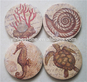 Eco-friendly newest marble coaster for coffee