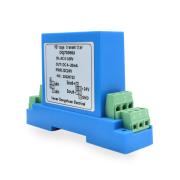 DQ703MU AC/DC वोल्टेज कनवर्टर 0-100V/500V से 4-20MA ट्रांसमीटर