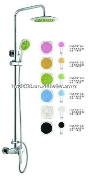 Colorful Bathroom Rainfall Shower Set including Shower Head and Hand Shower HM-1911