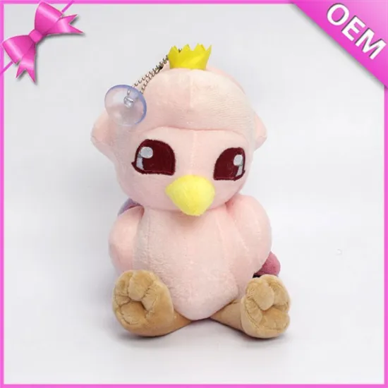 custom stuffed pink bird toy plush china toys import