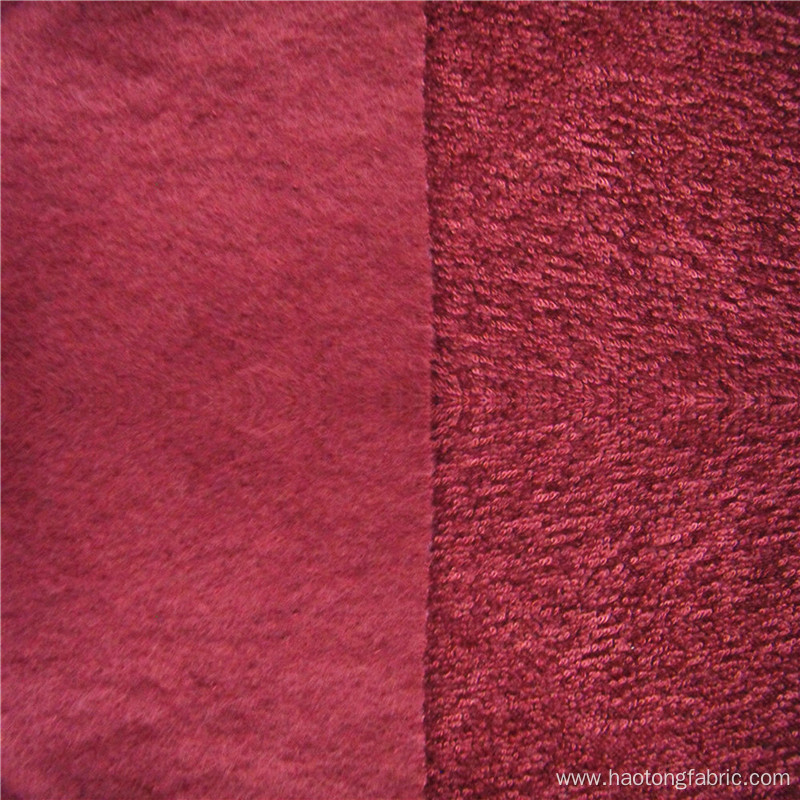 Polyester Brushed Fleece In One Side Casual Fabric