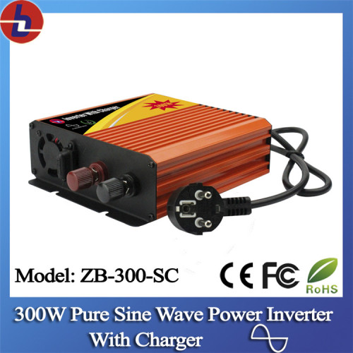 300W 24V CC a 110/220V AC inversor de corriente de onda senoidal pura con cargador