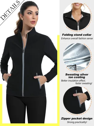 Custom Body Shaping Sauna Suit with Yoga Collar and Long Sleeves