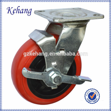 swivel caster,125mm light duty caster wheel,5"/6"/8" industrial plastic wheels caster,high quality side lock castor