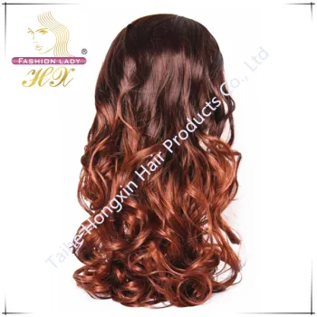 Loose Wavy Human Hair Wigs Virgin Hair Brazilian Wigs (HX-BR-WS23)