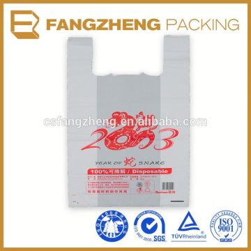 Custom Printing clear Plastic T Shirt Bag