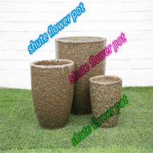 Large Tall Glazed Flower Pots