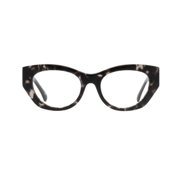 Women Luxury Geometric Shape Acetate Optical Frame Glasses