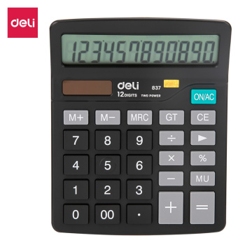 Deli 837 เครื่องคิดเลขแบบพกพา - เครื่องคำนวณอิเล็กทรอนิกส์ขนาดเล็กเดสก์ท็อปขนาดเล็กสำหรับสำนักงาน