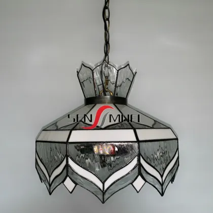 Chinese Factory Wholesale: Custom Stained Glass Tiffany Style Simple Southeast Asian Style Chandelier Pendant Lamp