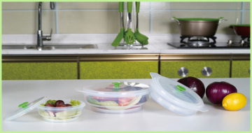 New Premium Silicone Collapsible Lunch Box Set