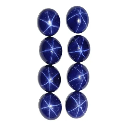Synthetic Star Sapphire Oval Loose Stone Synthetic Sapphire