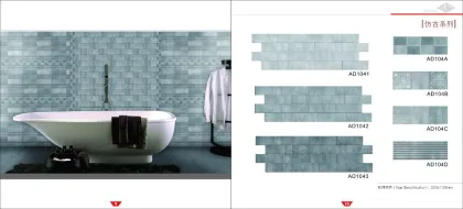 3d decorative wall foam tile ceramic wall tiles