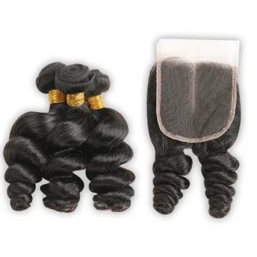 ruimei natural color loose wave free sample bundles 10a grade peruvian hair cuticle aligned human extension