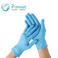 nitrile examination gloves powder free blue color