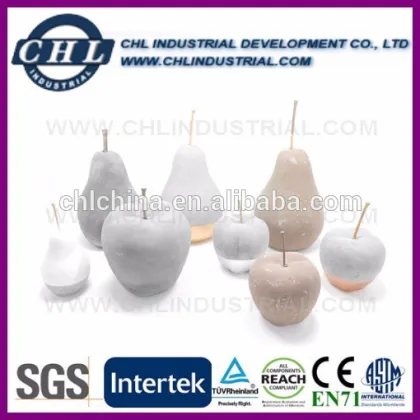 Apple shaped home decorative cement craft