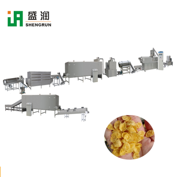 Puffed Corn Flakes Breakfast Cereal Making Plant