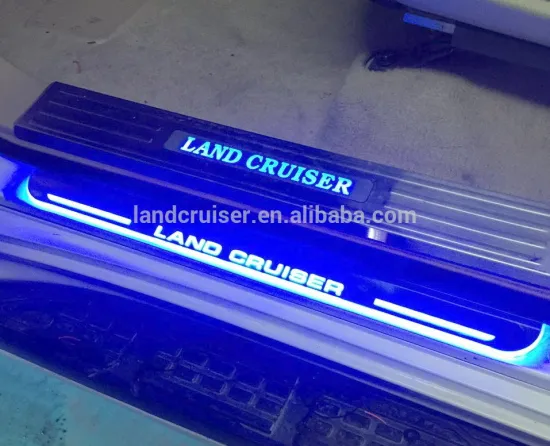 flow light style door sill for toyota land cruiser 2016 LC200/acrylic material