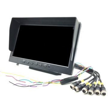 6-Channel TF Card Video Monitor - HD AHD720P Truck Drive Camera Host