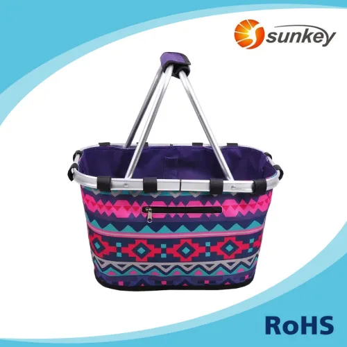 Collapsible Market Basket Advertising Shopping Basket Promotion Folding