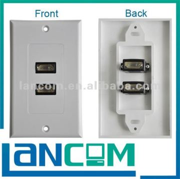 HDMI WALL PLATE FEMALE TO FEMALE TWO PORT