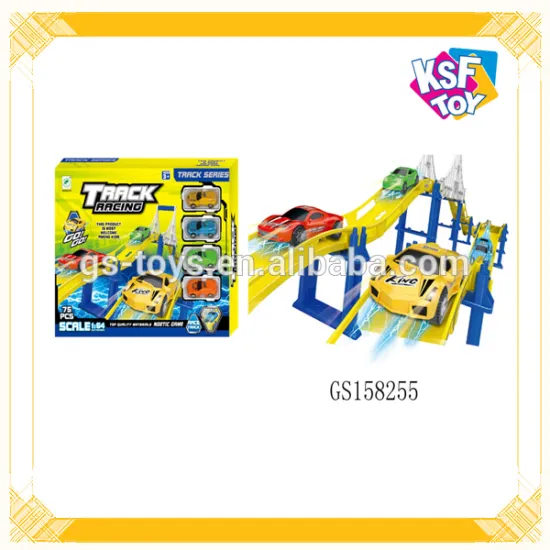 Funny Plastic Pull Back Railway Car Toy For Kids