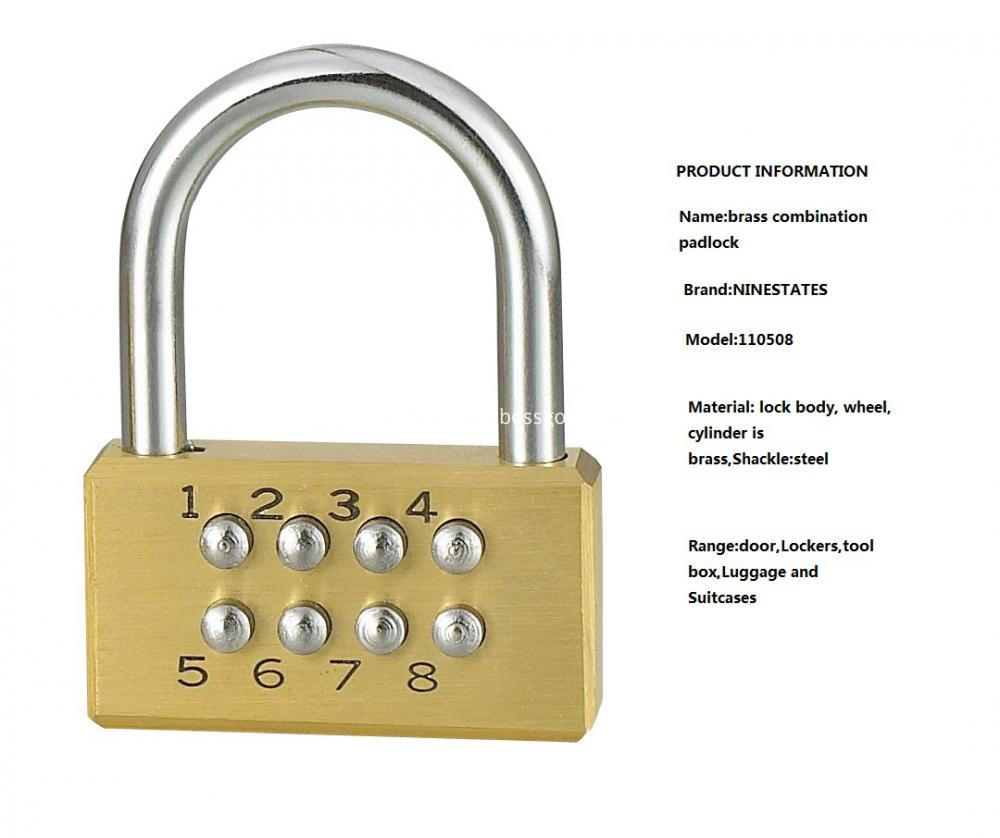 High Quality Brass Combination Lock