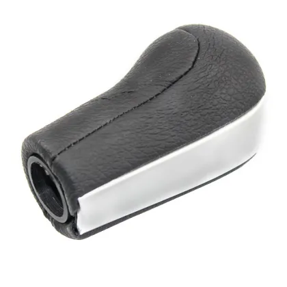Silver Leather Gear Shift Knob for Toyota AYGO/Verso/Corolla