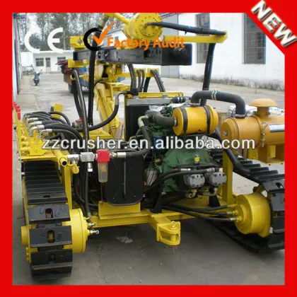 A KY100 mining used blasting mobile crawler drill rig