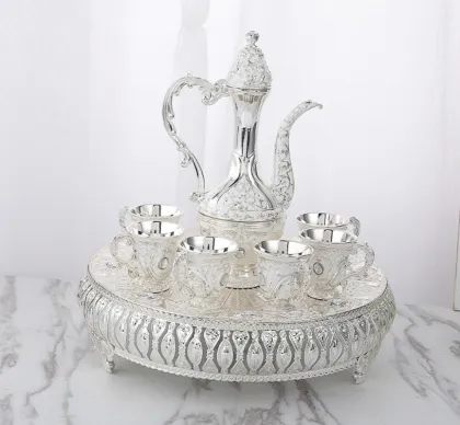 Eco-Friendly Metal Wine Pot Set - Wholesale Wine Divider Cup Set for Home Use