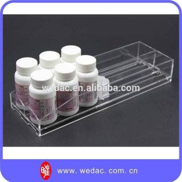 Health care bottles display