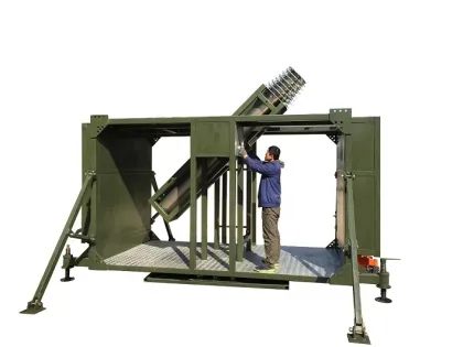 Mobile Telecommunication Base Station with Hydraulic Lifting Device