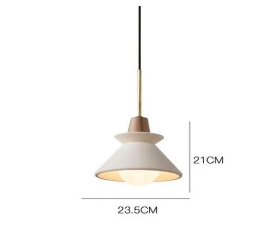 INSHINE White Hanging Concrete Pendant Light